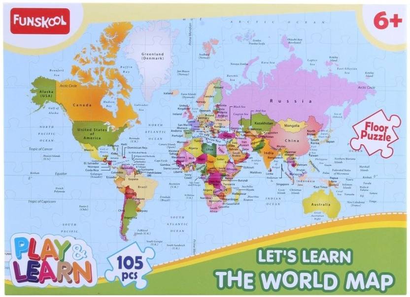 Play And Learn World Map Puzzles Tweenkidz