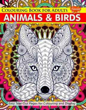 Colouring Book for Adults Animals & Birds