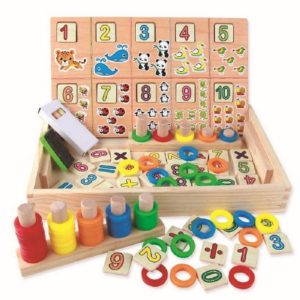 Donut Learning Number Crunching Wooden Game - TweeKidz