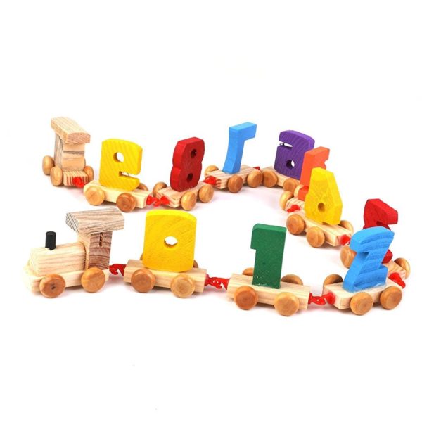 Wooden Digital Small Train 0-9 Number Educational Toy - TweenKidz