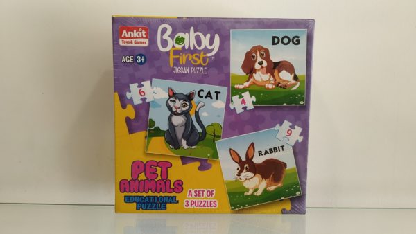 baby first jigsaw puzzle - pet animals