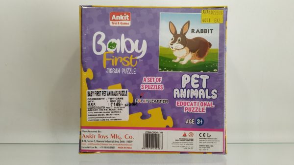 baby first jigsaw puzzle - pet animals